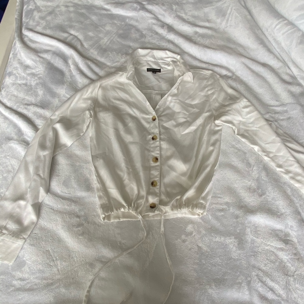 Long sleeve white shirt